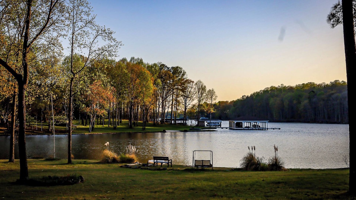 Bumpass House | Lakefront 5BR Vacation Home w/Sunset Views, sandy beach, firepit, fishing dock