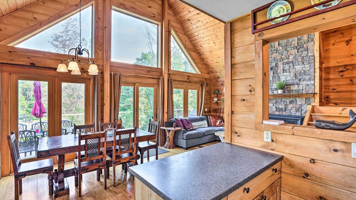 Athens Cabin | Lakefront Athens Getaway w/Game Room & Deck!