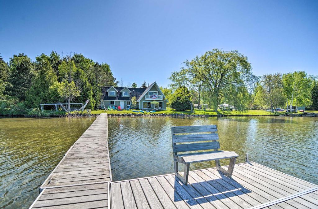 Bellaire House | Lakefront Bellaire Getaway with Kayaks, Dock and Grill