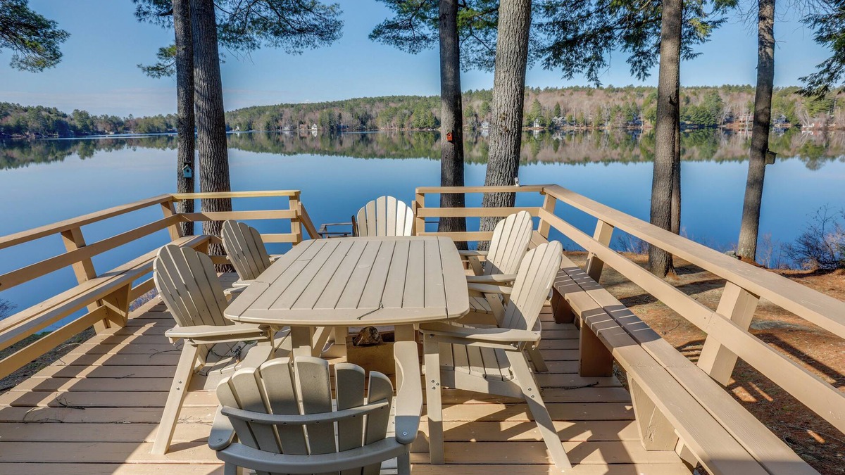 Sunapee Cabin | Lakefront Cabin w/Panoramic Water View & Access