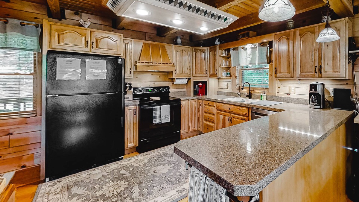 New Tazewell Cabin | Lakefront cabin with private covered dock, lovely deck, lake view & fireplace