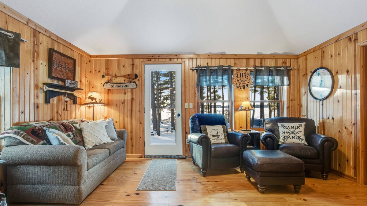 Three Lakes House | Lakefront Ground-Floor Home w/Dock, Boat Access, Wood Fireplace, Lake Views, A/C