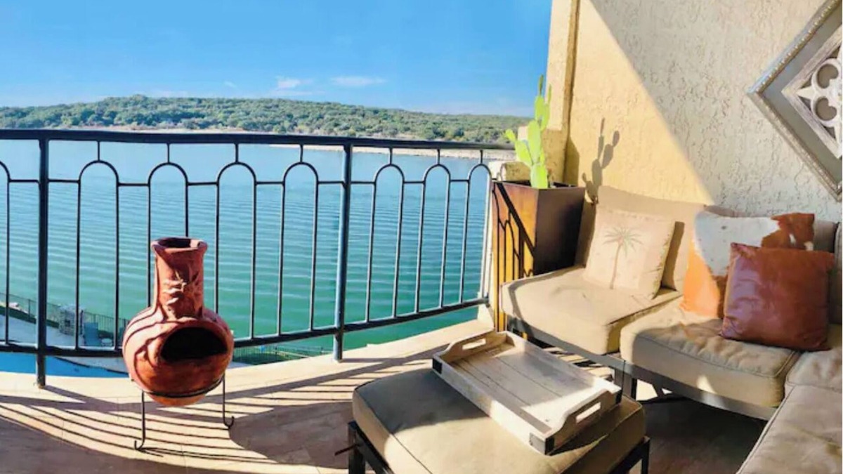 Highland Lake Estates Villa | Lakefront Hill Country Hacienda on Lake Travis with Heated Indoor Pool!
