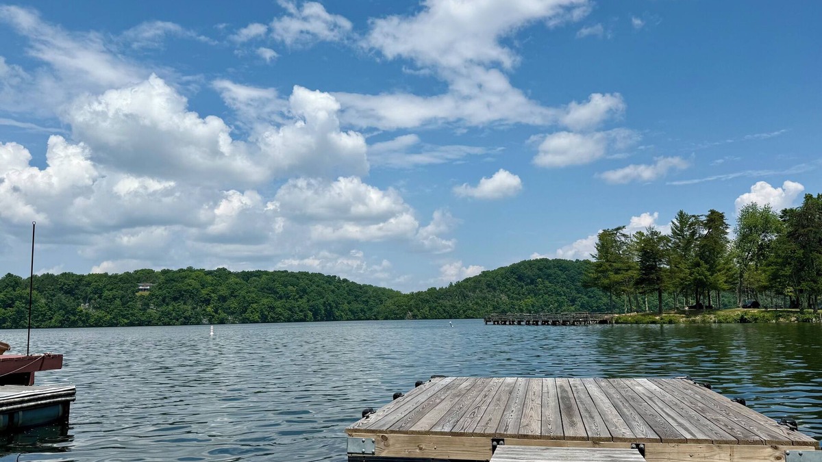 Ingles House | Lakefront home in Radford with private dock, large deck, and great views