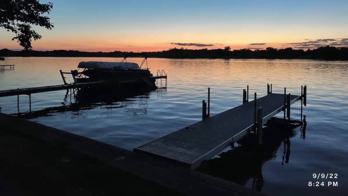 Lake Odessa Cottage | Lakefront Home on all-sports lake Newly Remodeled Sleeps 8