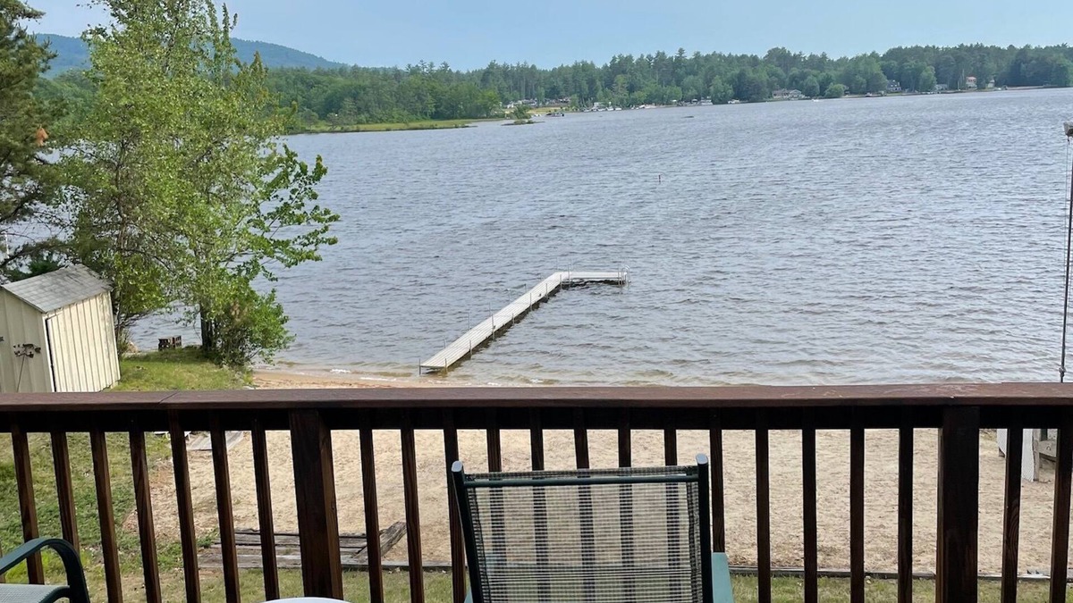 Freedom House | Lakefront home on Leavitt Bay, with private beach, dock, and an amazing view