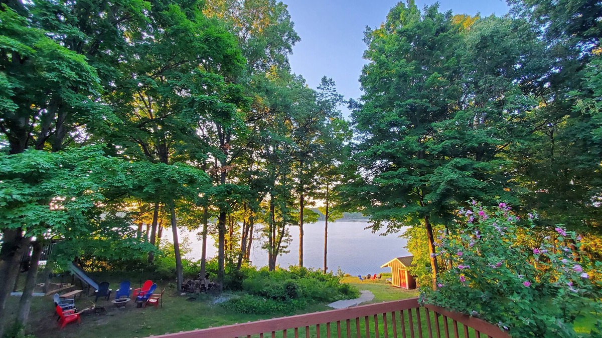 East Leroy House | Lakefront Home - Private Dock - Sleeps 20+