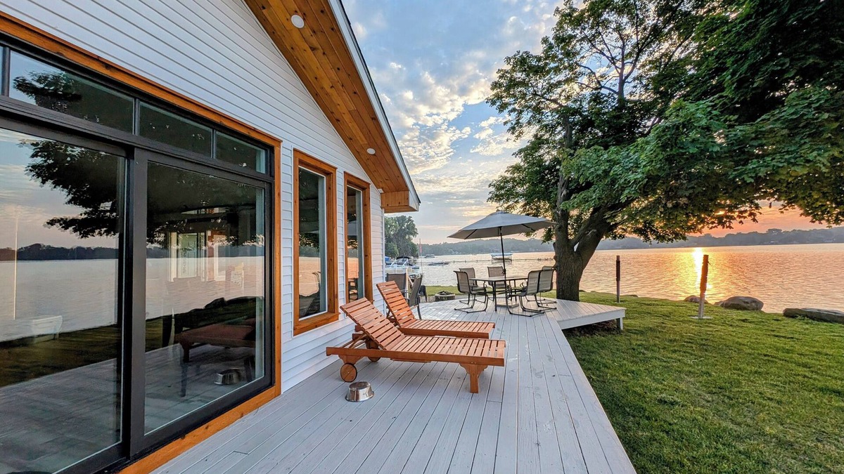 Whitmore Lake House | LakeFront Home W/Guest House 200ft Beach Panoramic Views Sleeps 10