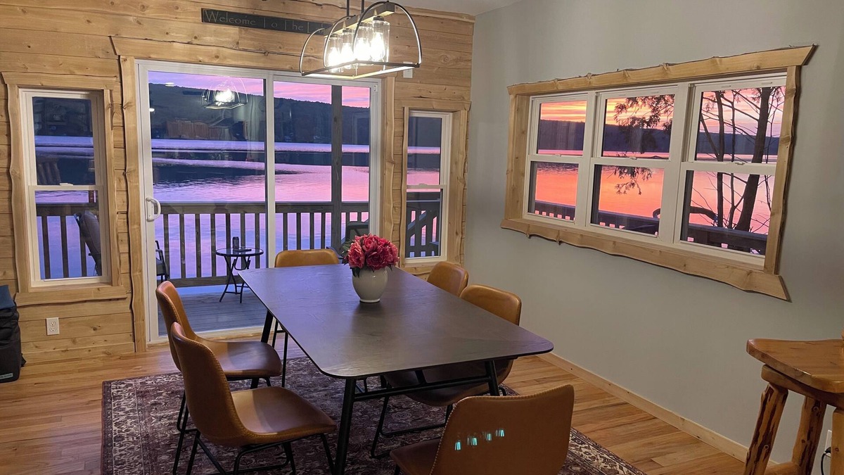 Ellenburg Center Cabin | Lakefront home with amazing sunsets, fall foliage!