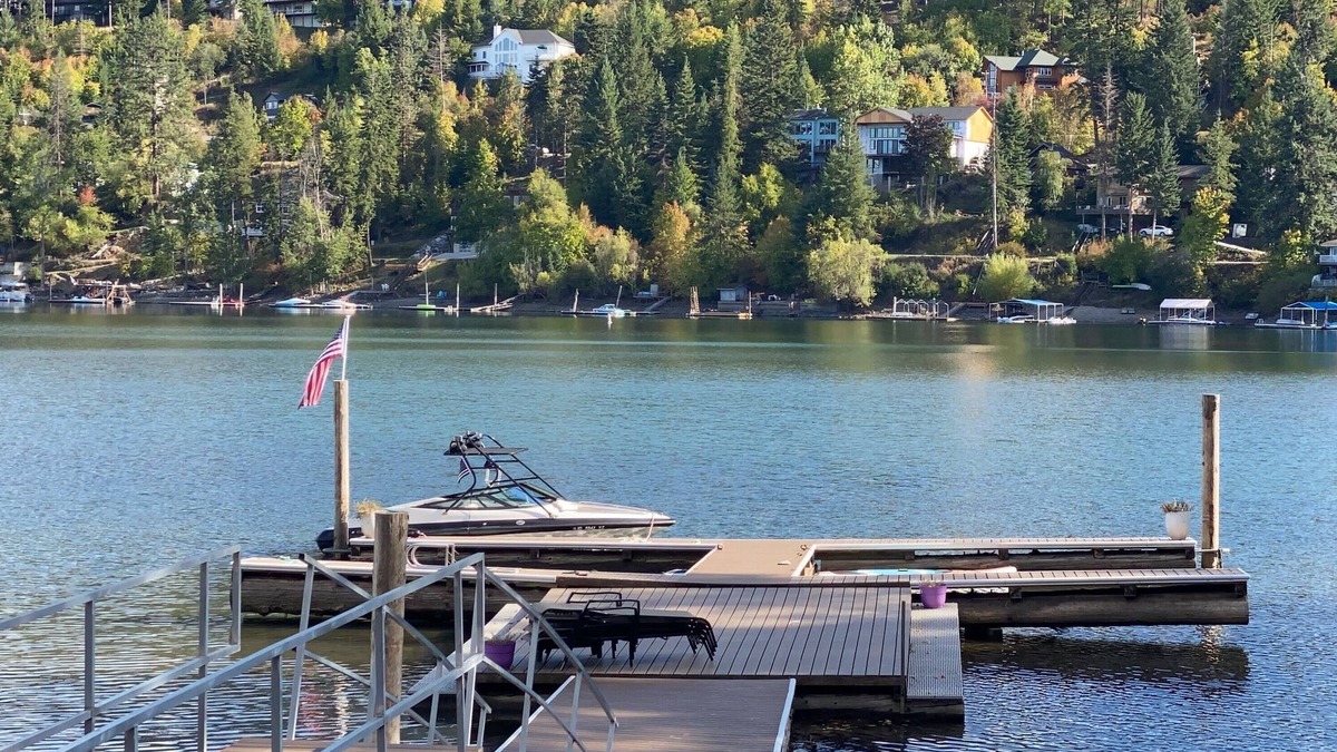 Hayden Lake House | LAKEFRONT HOUSE with boat dock in TOWN and CLOSE TO 3 SKI RESORTS!