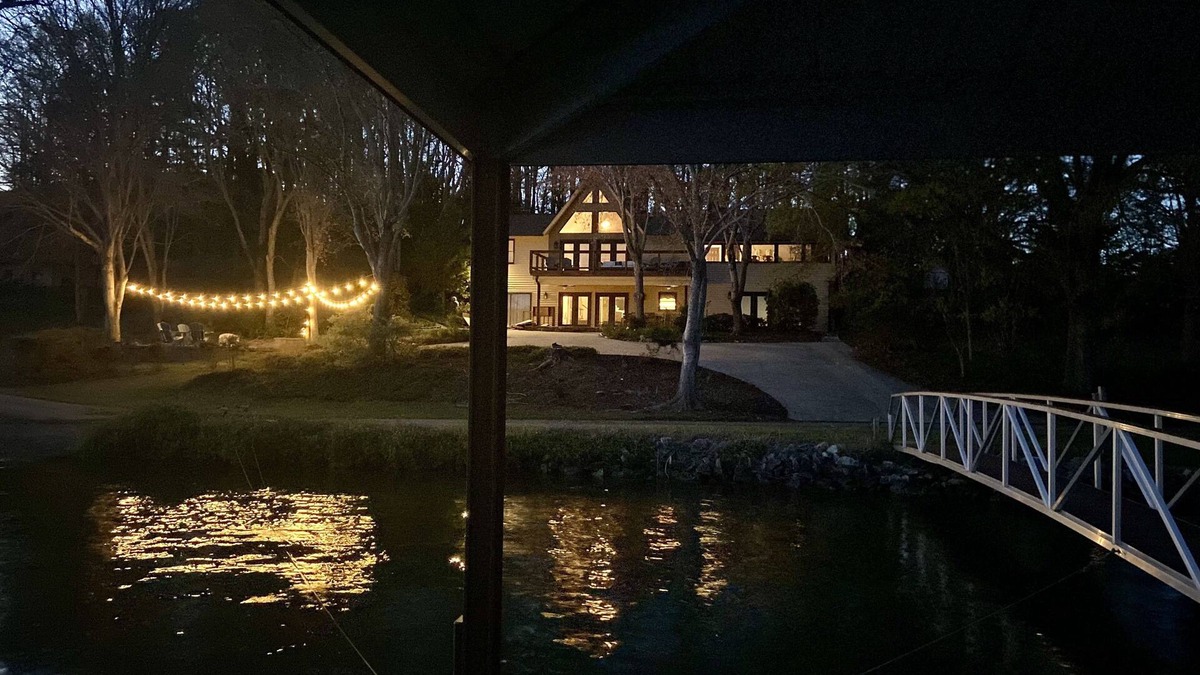 Six Mile House | Lakefront Keowee home w open water views + private dock, boat ramp & fire pit