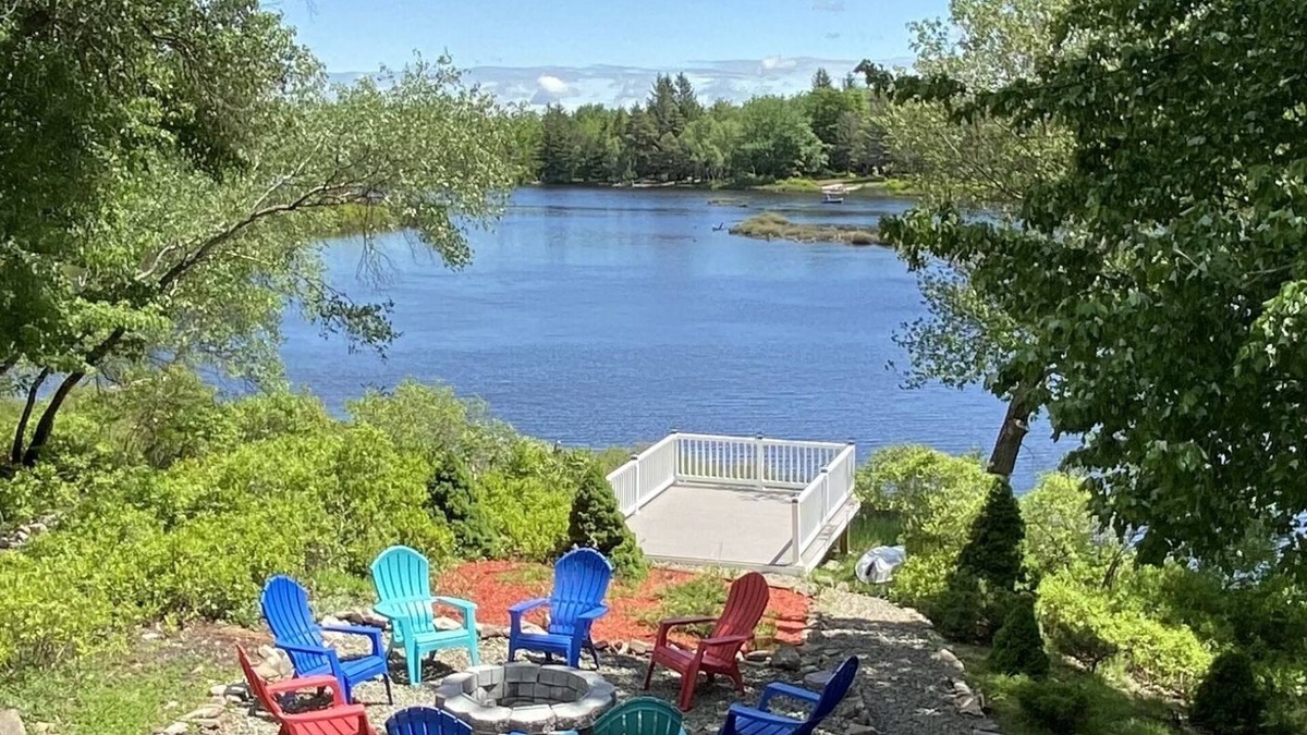 Long Pond House | Lakefront Luxury Escape! Hot Tub Fire Pit Fireplaces Billiard Private Dock