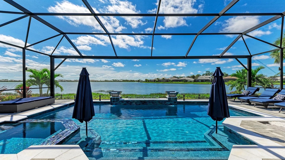 Braden River House | Lakefront Luxury Pool Spa Gym - Private Home with resort-like surroundings