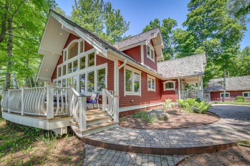 Channing House | Lakefront Michigan Retreat with Private Dock