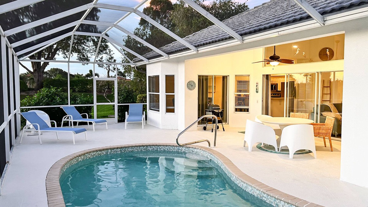 Falcons Glen House | Lakefront Naples Lely Resort, 3BR Heated Pool + Players Club & Spa Access Option