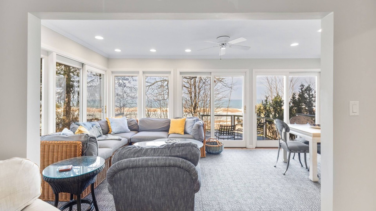 Mill Creek House | Lakefront Retreat: Direct Lake Michigan access with stunning views