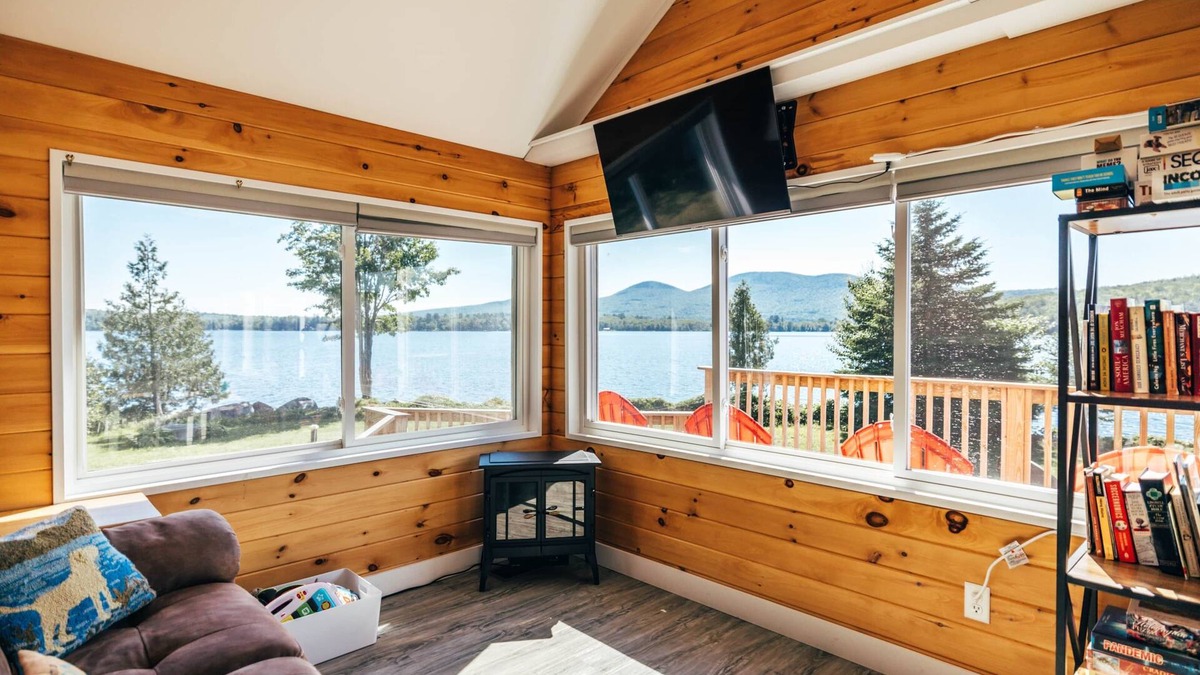 North New Portland House | Lakefront, Stunning Home only 30 min to Sugarloaf!