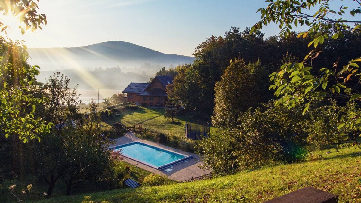 Ogulin Villa | Lakefront Villa Jelenic By Bertovic in Croatia with a squash court, gym, cinema