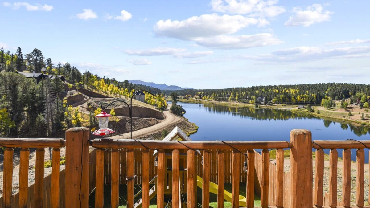 Spring Valley Cabin | Lakefront w Pikes Peak views!