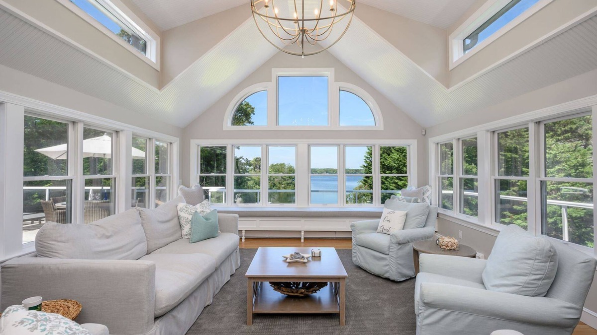 Centerville House | Lakefront with Double Decks Overlooking Water, Dog Ok, Game Room, AC, Dock, Free Wifi