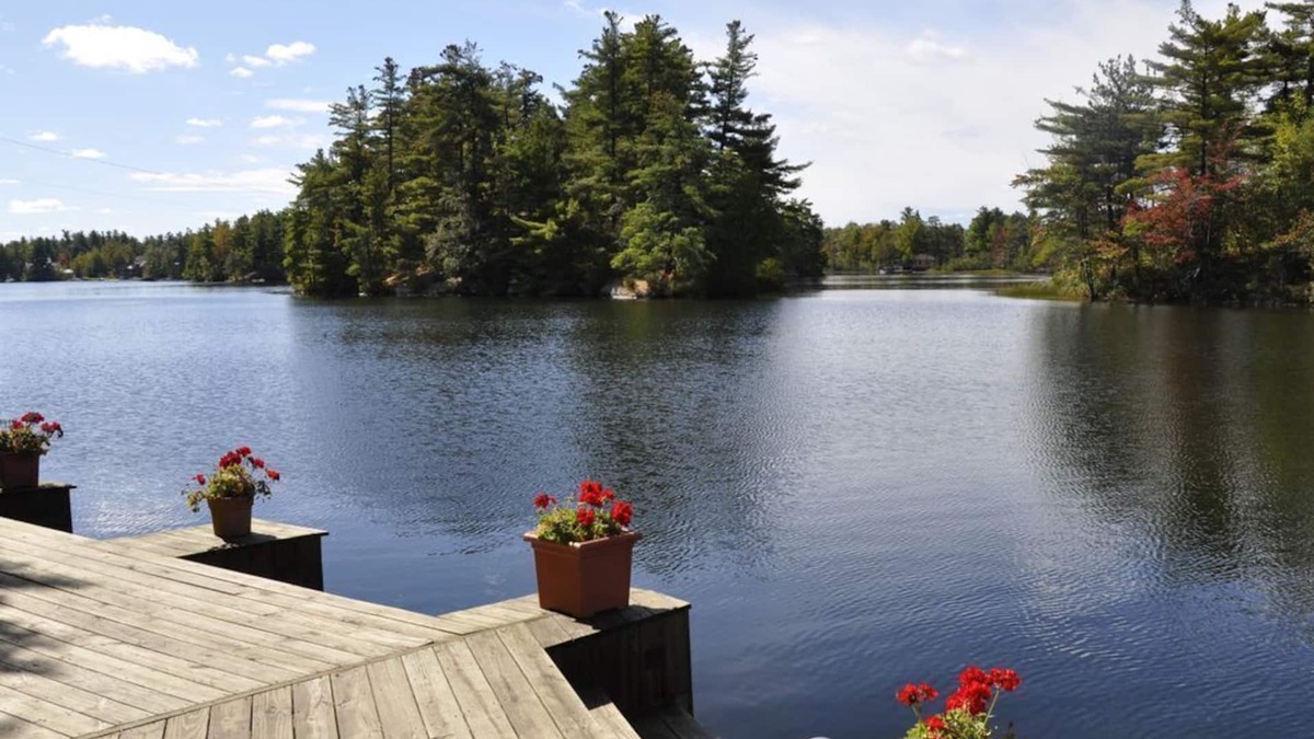 Town of Hermon Cabin | Lakeside Cabin with Great Views, Exceptional Waterfront, and Motorboat.