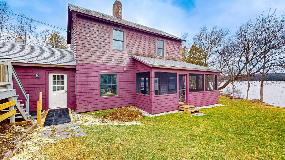 Neshobe Beach House | Lakeside house, waterfront views, kayak launch, wrap-around porch, w/d, wifi