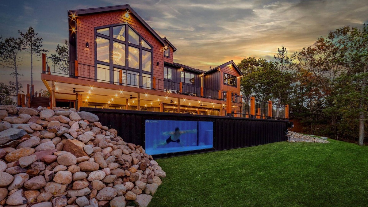 Minong Cabin | Lakeside Mansion 10000SF - Heated Pool - Two Hot Tubs - Theater- Sleeps up to 62