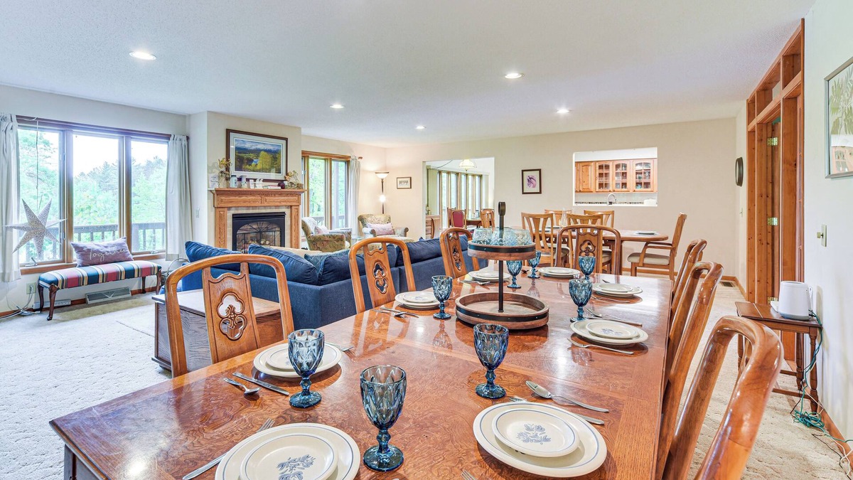 Spooner House | Lakeside Spooner Home w/Game Room & Views!