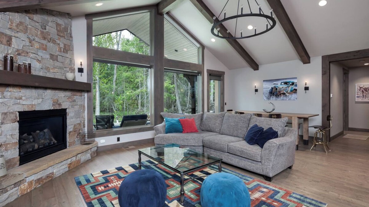 Whitefish Apartment | Lakeview Escape l Luxury Home #3 w/Sauna, Fireplace & Large Private Deck