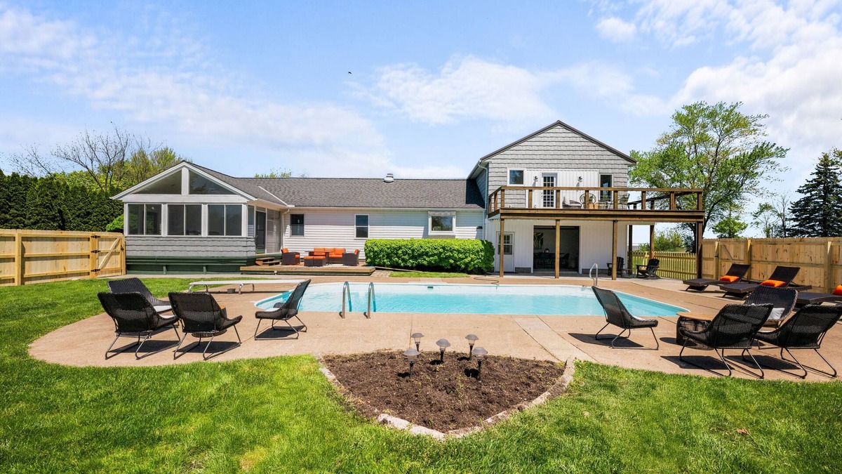Huron House | Lakeview House with private pool-sleeps 20!