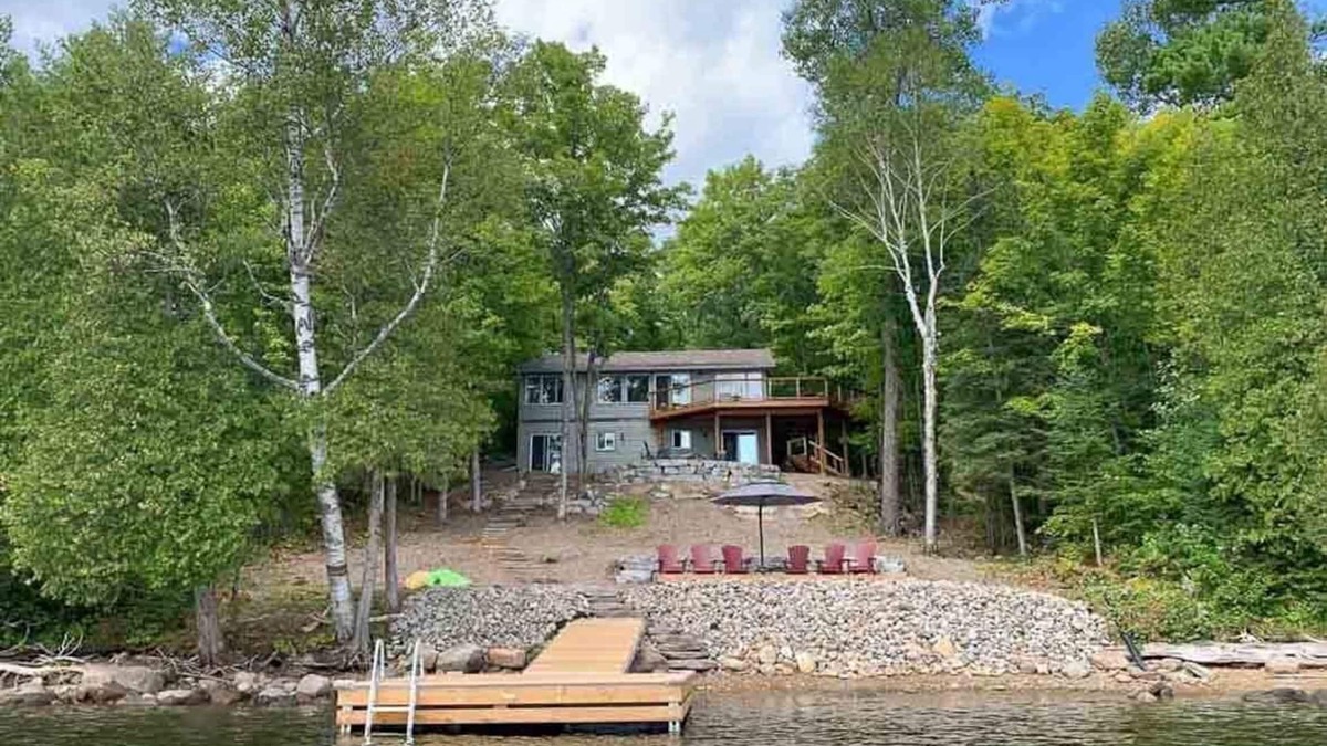 Trent Lakes Cottage | Lakeview Retreat - Kawartha Cottage with Beautiful Waterfront Deck, Fireplace