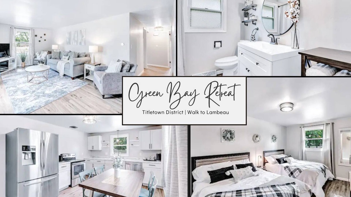 Green Bay House | Lambeau Retreat! Less than one mile to stadium