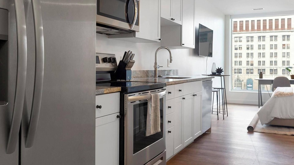Greektown Historic District Apartment | Landing | Stylish 1BD, Clubhouse, Gym