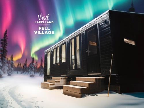 Lampivaara House | Landscape Cottages - Fell Village XL with a Mountain View, Fireplace, Sauna, Kitchen