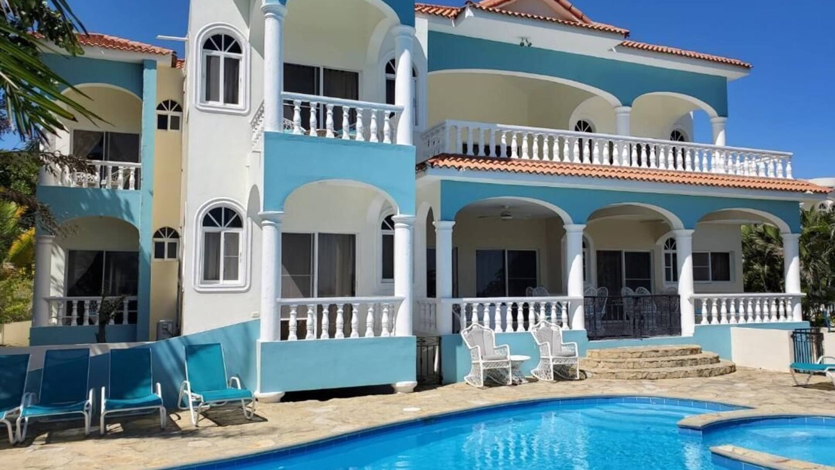 Cofresi Villa | Large 6 bedroom, Luxury Villa with Pool, Ocean View, Fully Staffed, Near Beach!