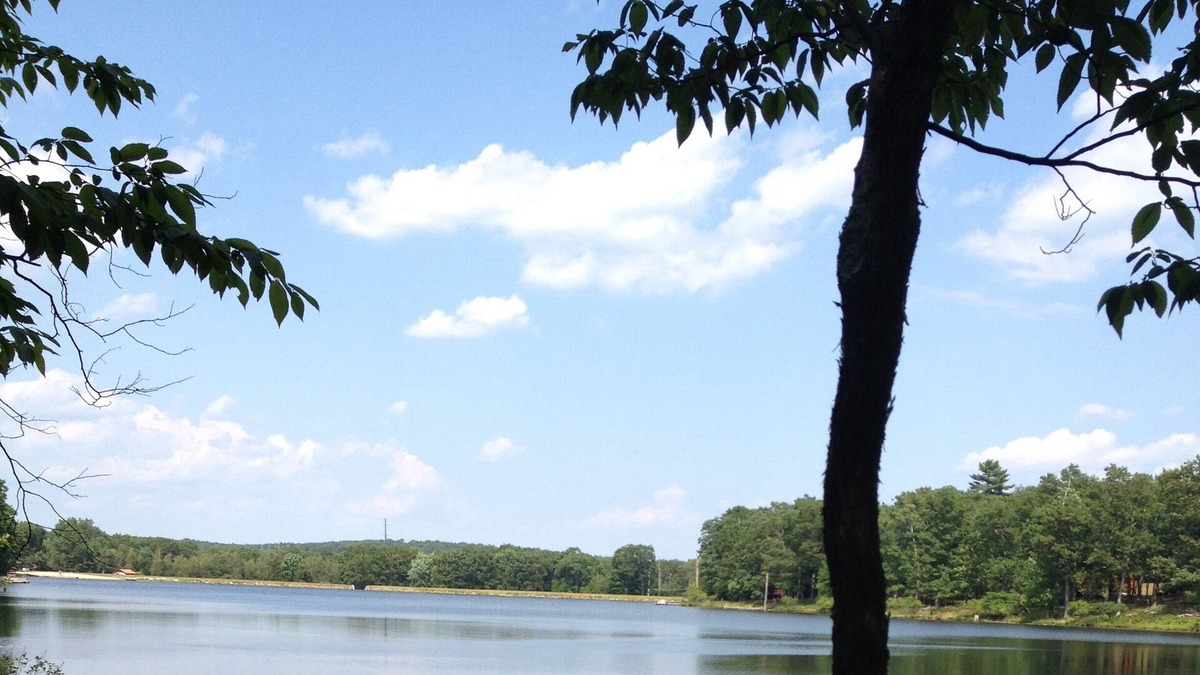 Pocono Mountain Lake House | Large, Beautiful, Secluded LAKEFRONT house with HOT TUB. Private Lake Community