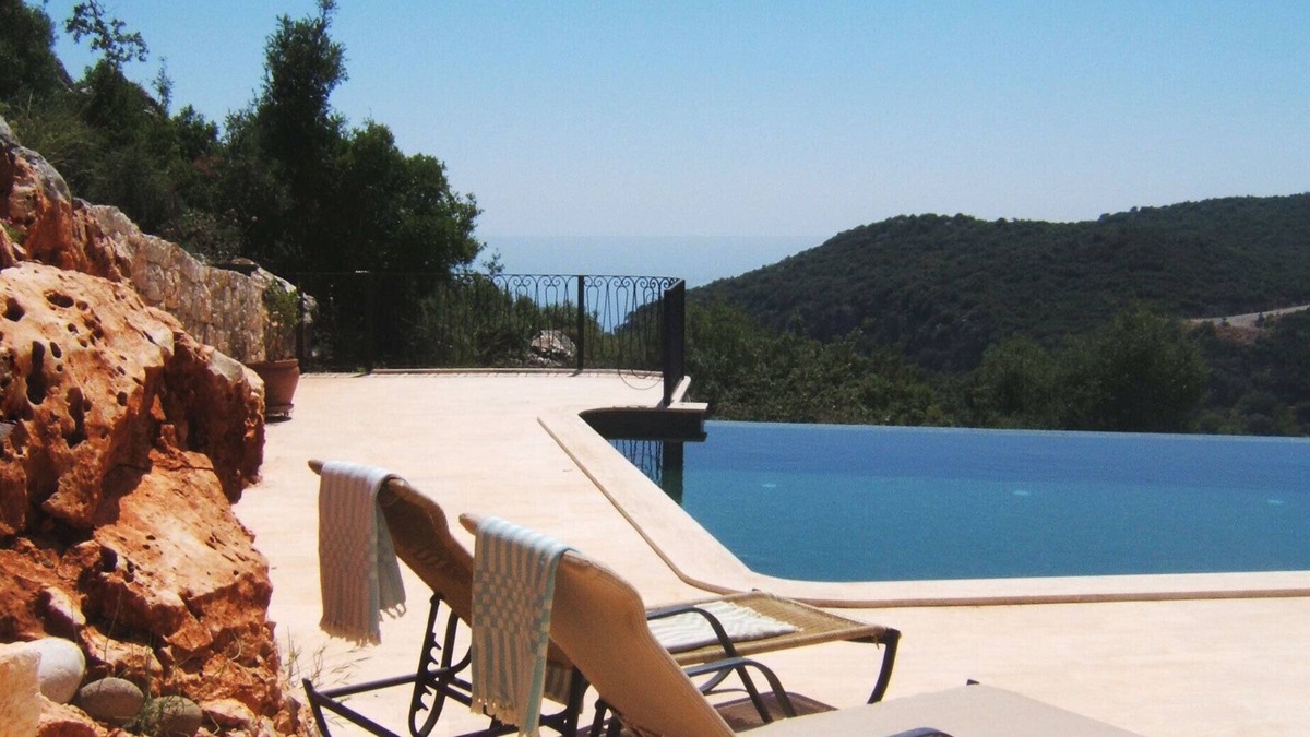 Kas Villa | Large Elegant Stone Villa: Forest, Sea Views, Private Pool