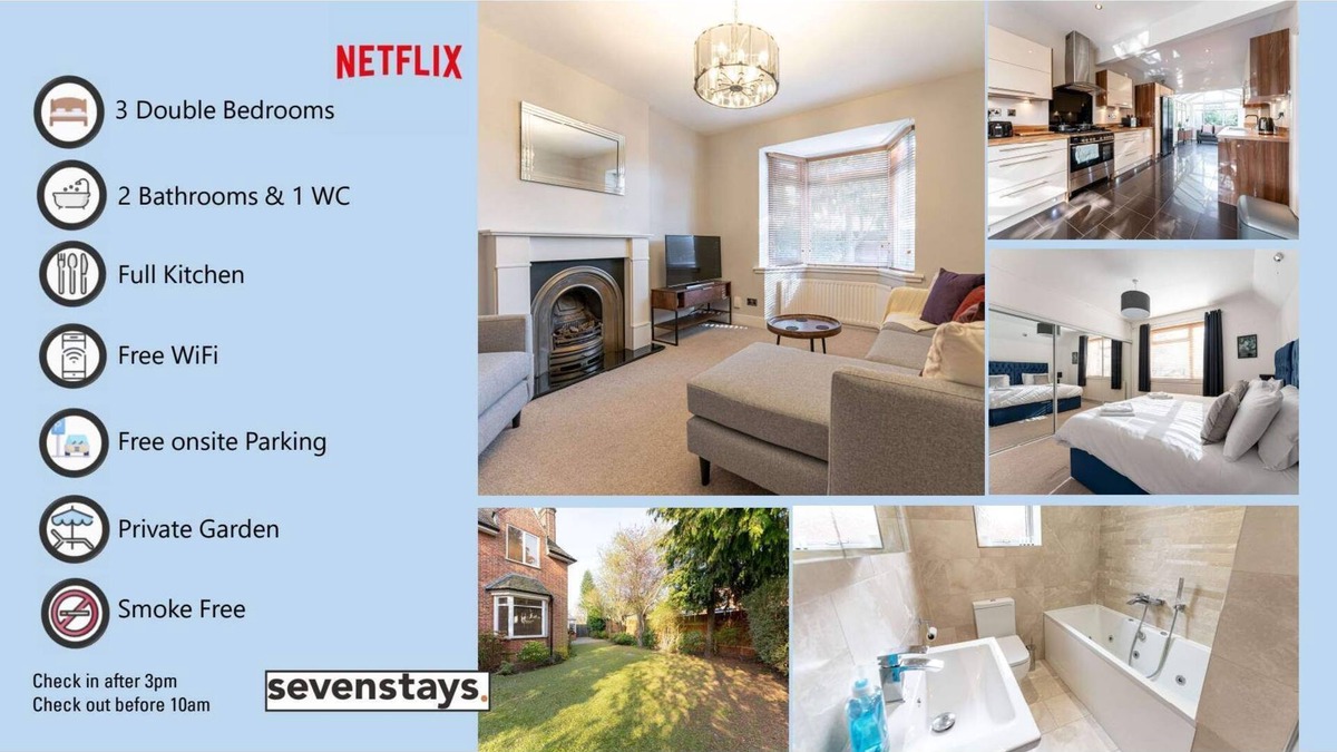 Birmingham House | Large Home near Edgbaston Stadium, UOB & QE hospital sleeps 6