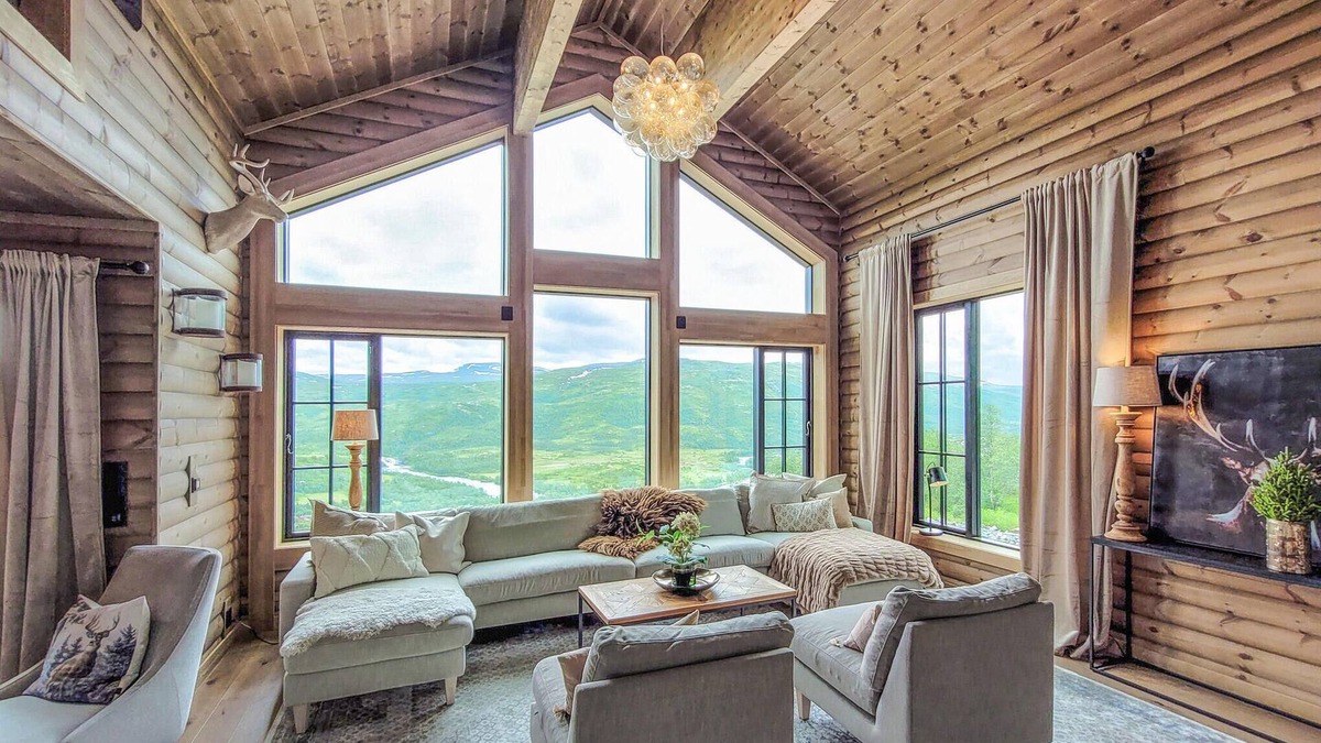 Maurset House | Large luxury holiday home with magnificent views of the mountains and the river.