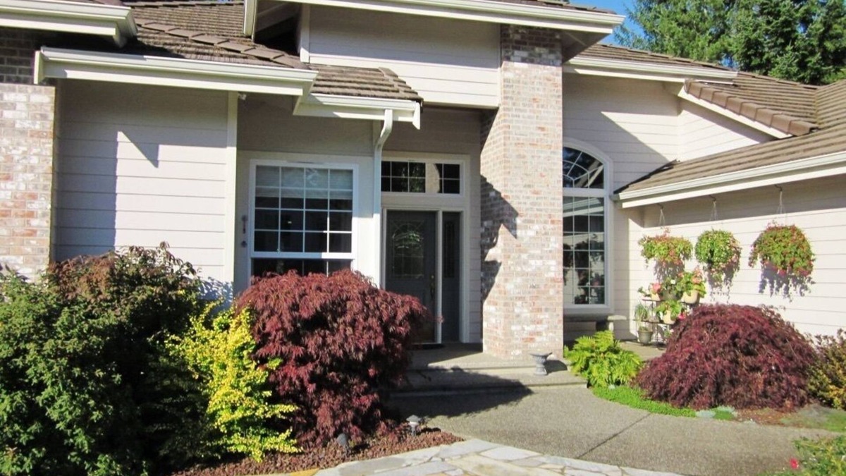 Port Orchard House | Large One-Story 4BD/2BA Home with Office, Covered Deck, Waterfall, and Nature