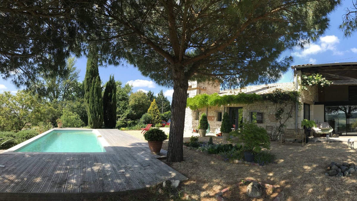 Cauzac House | Large Stone Barn With Pool, Unspoilt Valley Views