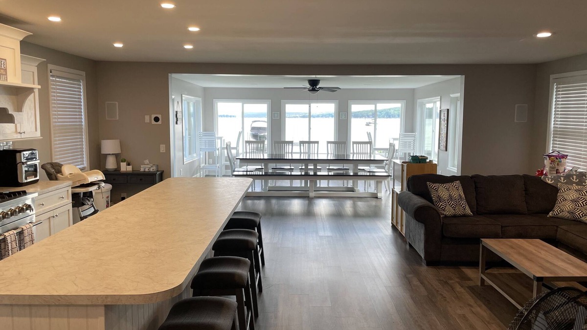 Lakeville House | Large Waterfront Home at the North End of Conesus Lake with Garage Game Room!