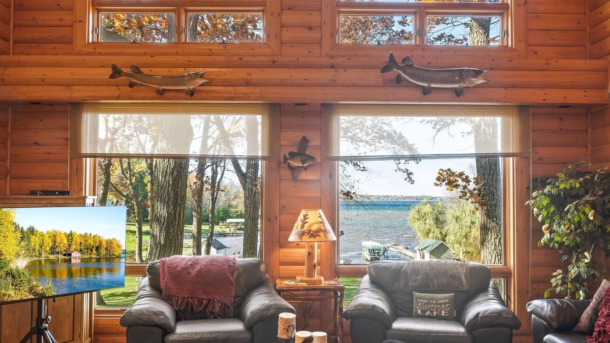 Ripon House | Large, woodsy retreat with incredible sunset views on Green Lake