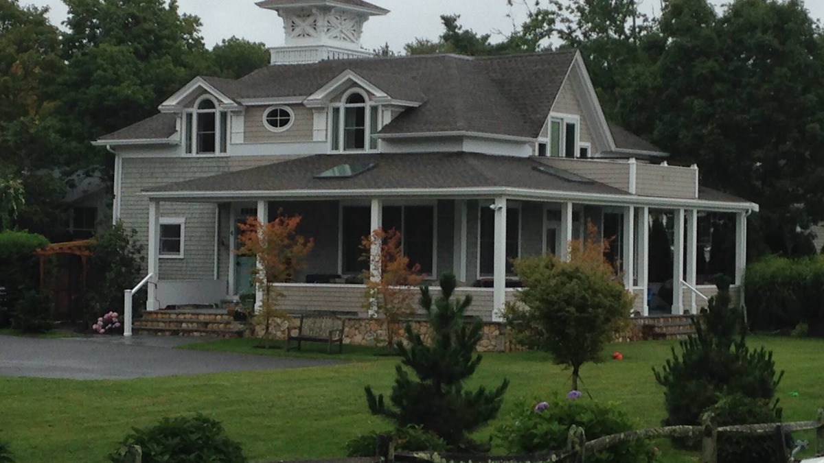 Mattapoisett House | Late summer weeks available. Enjoy water views while relaxing on the porch!