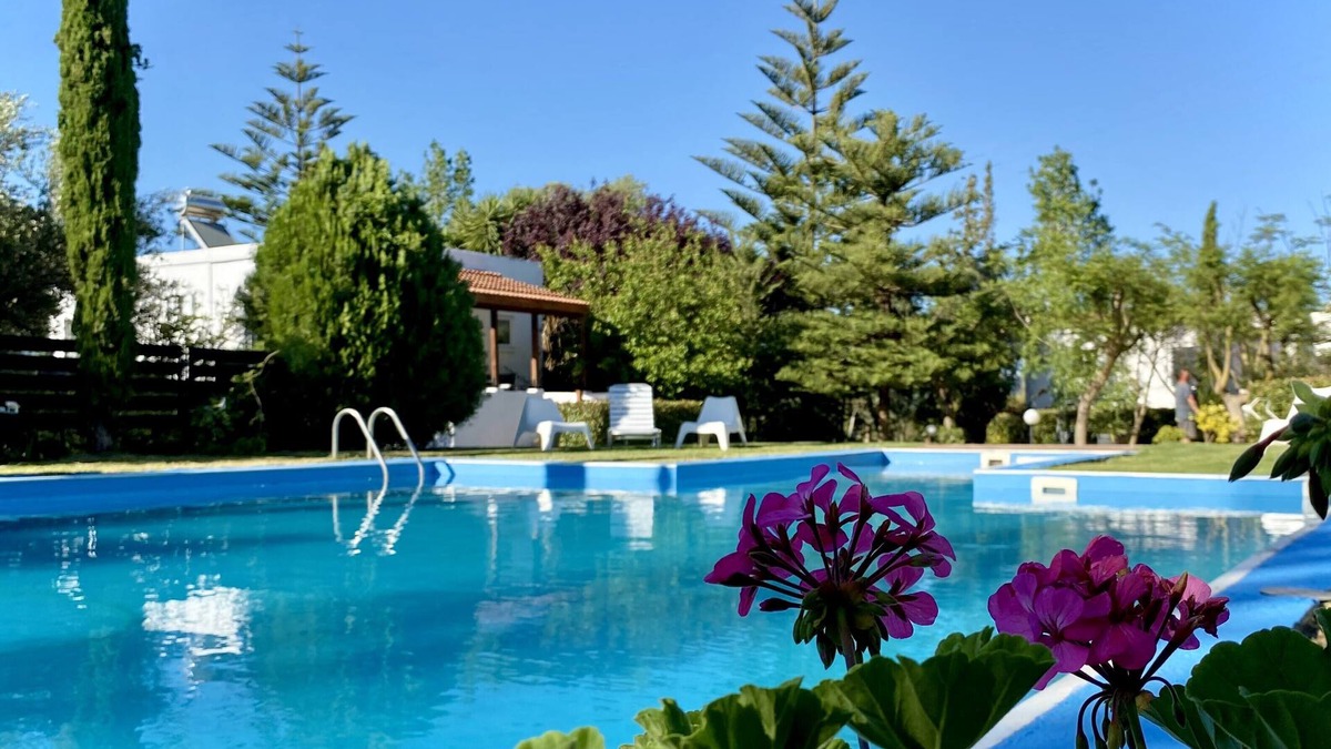 Tsikalaria House | Lavender villa is set in our beautiful landscaped gardens next to the pool.