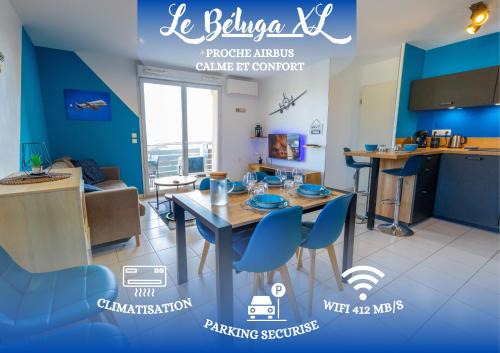 Colomiers Apartment | Le Beluga XL - Confort et proximité Airbus