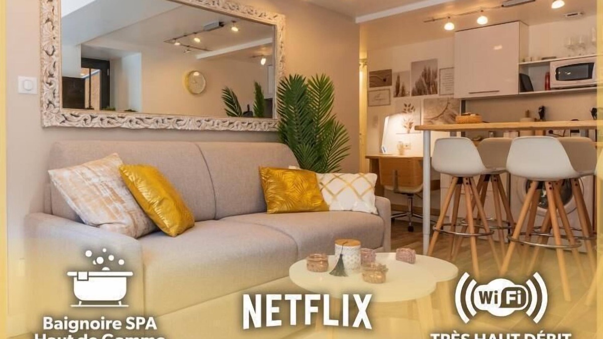 Mende Apartment | Le Bohème - Spa/Netflix/Wifi Fibre/Centre Ville - Stay Lozère