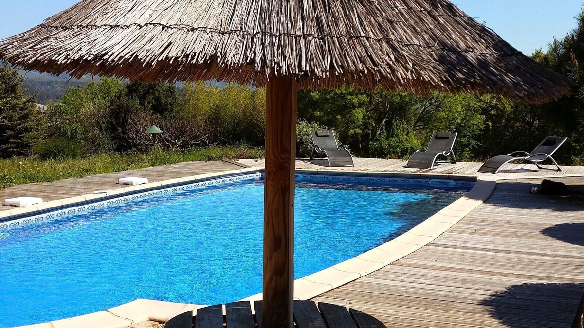 Saint-Andeol-de-Vals Cottage | Le clos des Mimosas - LE MIMOSAS- Large 12x6 saltwater swimming pool - shared