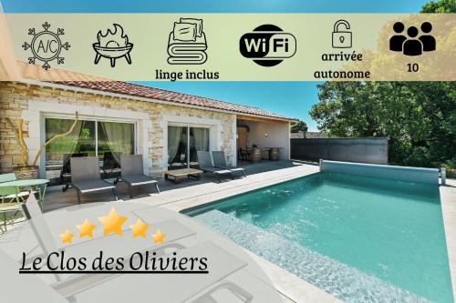 Saint-Privat-de-Champclos Villa | Le Clos Des Oliviers