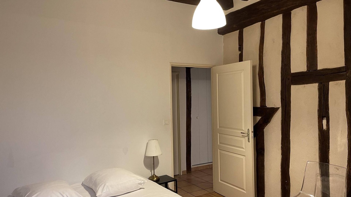 Auxerre Apartment | Le Coche d'Eau-Apartment-Modern-Ensuite-City view